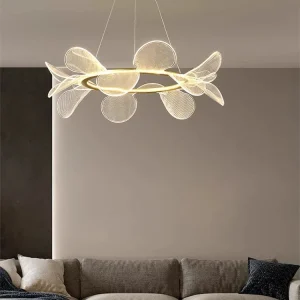 lustre en acrylique minimaliste design créatif à pétales