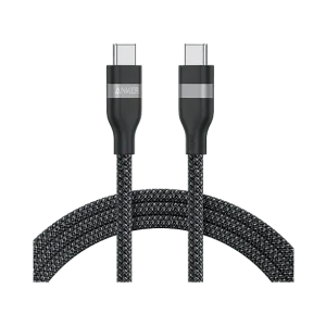 ANKER Câble USB-C vers USB-C, tressé bio souple, 1,8 m, 240 W, Noir