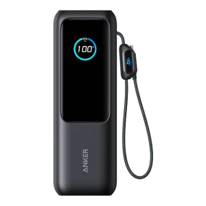 ANKER Zolo (165 W, câble USB-C rétractable intégré), 25 000 mAh Noir