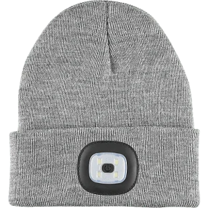 CELLULARLINE Bonnet avec lampe frontale Gris (LEDLIGHTCAPWINTERD)