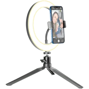 CELLULARLINE Kit Vlogging et Photographie Noir (SELFIERINGK)