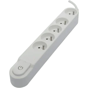 CHACON Bloc multiprise + Interrupteur Blanc (47511)