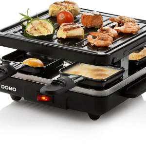 DOMO Raclette - Grill de table (DO9147G) Appareil à raclette Noir