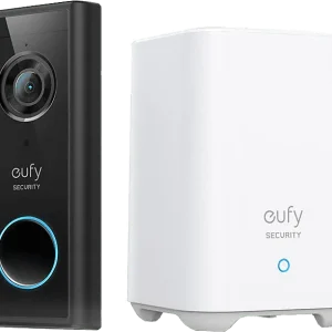 EUFY Sonnette vidéo intelligente + HomeBase 2K (E82101W4)