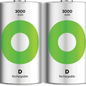 GP BATTERIES Pile D Recyko 3000 mAh 1.2 V 2 pièces (GPRCK300D703C2)