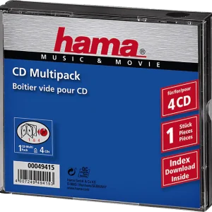 HAMA 49415 Boîtier pour 4 CD Boîtier CD