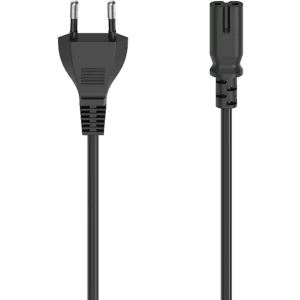 HAMA Câble d'alimentation 2-Pin (Double Groove) 1.5m (200732)