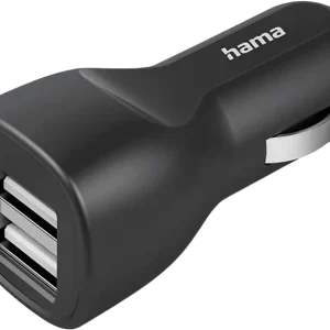 HAMA Chargeur voiture 2 x USB Noir (201636)