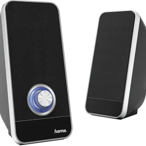 HAMA Haut-parleurs PC Sonic 173133 Argenté (LS-206 PC-LOUDSPKR)