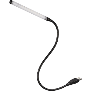 HAMA Lampe LED pour laptop Swan Neck Noir (12331)