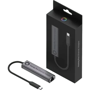 HOMEY Adaptateur Ethernet pour Homey Pro Noir (HOMEY-ETH-01)
