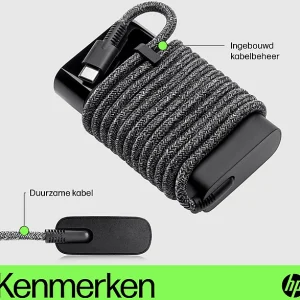 HP Chargeur pour laptop USB-C 65 W Noir (671R2AA#ABB)