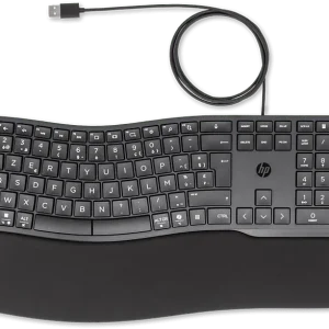 HP Clavier 480 Comfort AZERTY Noir (8T6M1AA#AC0)