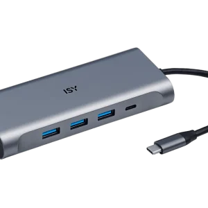 ISY Adaptateur multiport USB-C Gris (IAD-1025-1)