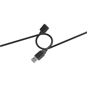 ISY IUC-1025 - Câble USB-A 3.0 mâle vers USB-A 3.0 femelle - 1,5m - Noir