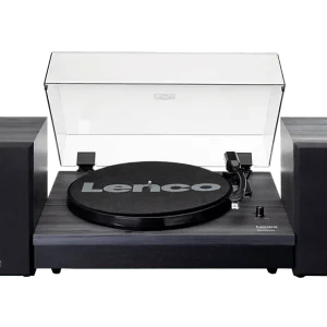 LENCO Tourne-disque Bluetooth avec haut-parleurs (LS-301BK)