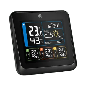 MARATHON Station météo sans fil Multi-zone London Noir (BA030023-EU1)