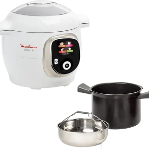 MOULINEX Multicuiseur Cookeo+ 180 recettes Blanc (CE851BA10)