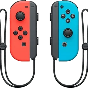 NINTENDO Switch Paire de manettes Joy-Con rouge néon/bleu néon