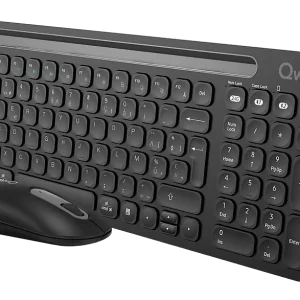 QWARE Clavier sans fil + souris Florence AZERTY Noir (PCB-398BL) Sans fil Clavier sans fil + souris Noir