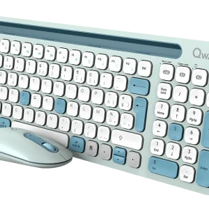 QWARE Clavier sans fil + souris Florence AZERTY Noir (PCB-398GN)