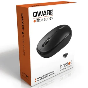 QWARE Souris sans fil Bristol Noir (QW PCM-110BL) Souris sans fil Noir
