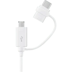 SAMSUNG Câble USB-A - microUSB - USB-C 1.5 m Blanc (EP-DG930DWEGWW)