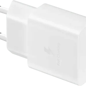 SAMSUNG Chargeur USB-C 15 W + Câble USB-C Blanc (EP-T1510XWEGEU)