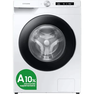 SAMSUNG Machine à laver frontal EcoBubble A-10%* (WW90T504AAWCS2)