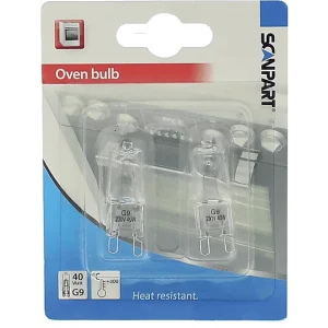 SCANPART Lampe pour four G9 40W 2 pack (1109547507)