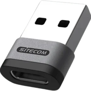 SITECOM Nano adaptateur USB-A vers USB-C Argenté / Noir (AD-1014)